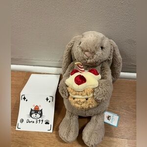 Jellycat Bashful Beige Bunny ‘Birthday’ Plush